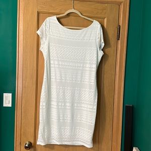 White midi dress - Banana Republic